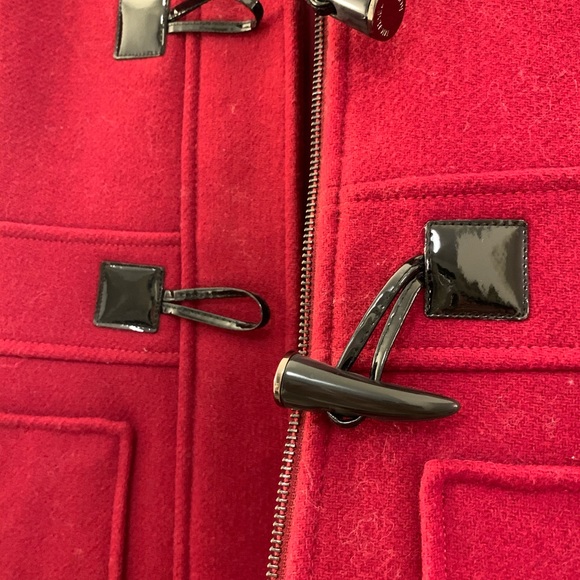 NWOT Michael Kors Red Coat with hood - Picture 3 of 4